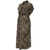 ONLY Maternity Robe-chemise 'OLMHannover' beige / marron / noir