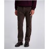 Pierre Cardin Regular Fit Pantalon en tissu noir, Faux uni
