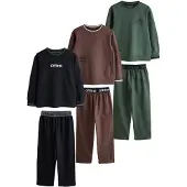 Next Pyjama sapin / rouge foncé / noir / blanc