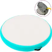 vidaXL Tapis de gymnastique gonflable avec pompe 100x100x20 cm PVC vert