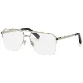 Philipp Plein Lunettes de Vue - - VPP222M - Métal - Palladio lucido (argenté) - 61/17/150