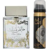 Lattafa Parfum L Pure Musk — Musc, Ambre, Rose et Vanille; Sillage discret et apaisant, 100 ml