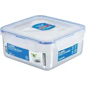 Lock & Lock Boîte à sandwichs 1,2 l avec insert, Lunch box, Bleu, Transparent