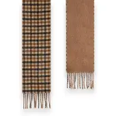 Woolrich pour femme. CFWWAC2046FRUT5548 Écharpe à carreaux marron (OSFA), Casuel, Laine