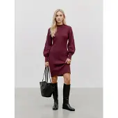Vero Moda Robes en maille 'VMHARPER' bourgogne