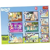 Trefl Puzzle 10in1 Story of Bluey (10 pièces)