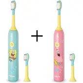 Beurer Brosse à dents Sonique électrique SC11 pour enfants Spongebob Seastar Pink