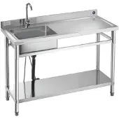 Vevor Évier cuisine utilitaire en acier inoxydable