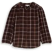 Tom Tailor Chemisier beige / marron / brun foncé