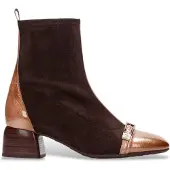 Hispanitas pour femme. BHI265016 Bottines en cuir Varsovie marron (36), Beige, 1 à 3 cm, Fermeture éclair, Casuel