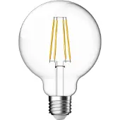 Nordlux Smart LED bulb - éclairage intelligent - Ø 9,5 x 13,7 cm - E27 - 4,7W - fonction de gradation et couleur de lumière réglable via l'app - transparent.