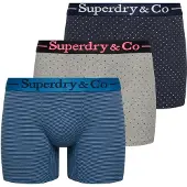 Superdry Homme Lot de 3 Boxers &amp; Co Coupe Classique Multiple Colours Taille: L