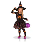 Rubies Déguisement de Sorcière - Citrouille - Enfant 3-4 ans - Fille -