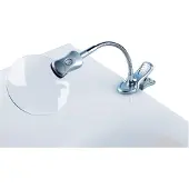 Alco Loupe ronde plastique/métal 2 à 4 fois argentée