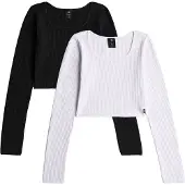 G-Star D30940-01 Long Sleeve T-shirt 2 Units Blanc,Noir 12 Years Fille