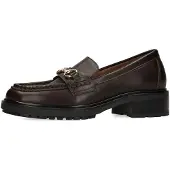 Manfield Chaussure basse marron / noir