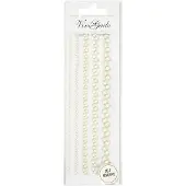 Creativ Company Halve Plakparels Wit 2-8mm, 140st.