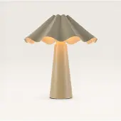 LUSENZ - Lampe de table Falisse E14 25W Blanc cassé IP20 Métal
