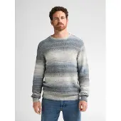 Petrol Industries Pull-over bleu / gris clair / gris chiné