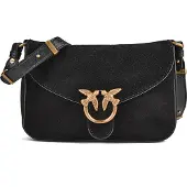 Pinko Sac bandoulière 'LOVE SATCHEL MINI SUEDE 107656 A0F6' noir
