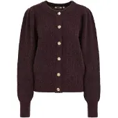 We fashion Cardigan aubergine