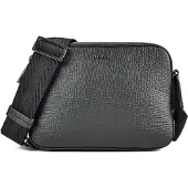 BOSS Sac à bandoulière en cuir grainé avec logo