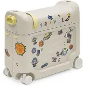 JETKIDS by Stokke BedBox Valise à roulettes pour enfants, blanc moonglow