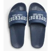 Superdry Femme Claquettes de Piscine Destination Dark Blue Taille: 5-6
