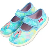 Beck Pantoufle 'Nixe' nude / turquoise / bleu clair / rose clair