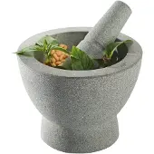 GEFU Granite Mortar Argenté