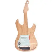 Kikkerland Gitarre, Planche à découper, Marron