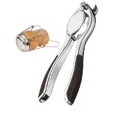 VacuVin Corkscrew Tire-bouchon pour bouteilles de champagne - argenté