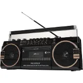 Ricatech PR1980 Magnétophone à cassette avec radio AM/FM/SW USB + SD