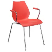Kartell Maui Chaise - Lot de 2 Armchair | Standard | Purple Red