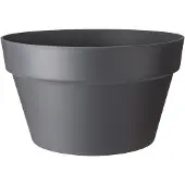Elho Pot De Fleurs Loft Urban - Coupe 35 Cm - Gris Anthracite