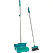 Leifheit 41405 Set Balayette avec manche et Pelle avec couvercle