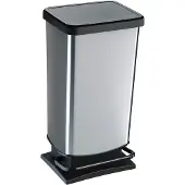 Rotho Paso 40 L Rectangulaire Polypropylène (PP) Noir, Argent