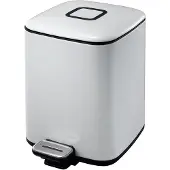 EKO Poubelle à Pédale EKO Regent Step Bin 6L White