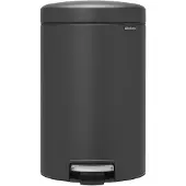 Brabantia Poubelle à pédale Brabantia NewIcon 12 Litres Mineral Infinite Grey