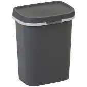 Allibert by KETER Poubelle Plat 10 L 25.6 X 19 X H31.8 Cm Anthracite - Mistral -