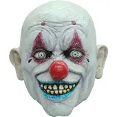 Ghoulish Crappy The Clown Mask Blanc