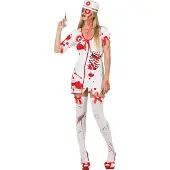 Atosa Costume D´infirmière Zombie Sanglante