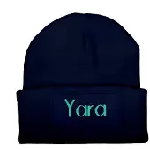 Yoursurprise Bonnet brodé - bleu marine