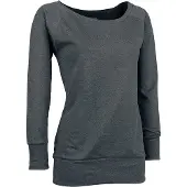 Urban Classics Sweat-shirt de - Sweat col rond large - S - 3XL - pour Femme - anthracite - Taille XL