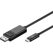 Pro 79295 adaptateur de câble vidéo 1,2 m USB Type-C DisplayPort Noir