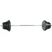 Gymstick 50kg Vinyl Weight Bar Set Noir 50 kg