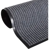 vidaXL Paillasson PVC Gris 90 x 60 cm