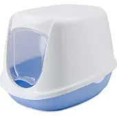 Savic Maison de toilette Savic Duchesse pour chat - bleu / blanc