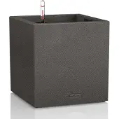 Lechuza Jardinière CANTO Stone 30 Low ALL-IN-ONE Noir graphite