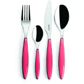 Guzzini Feeling Set de couverts 24 pièces rouge transparent